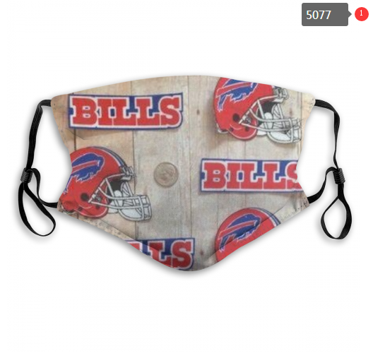 2020 NFL Buffalo Bills #5 Dust mask with filter->nfl dust mask->Sports Accessory